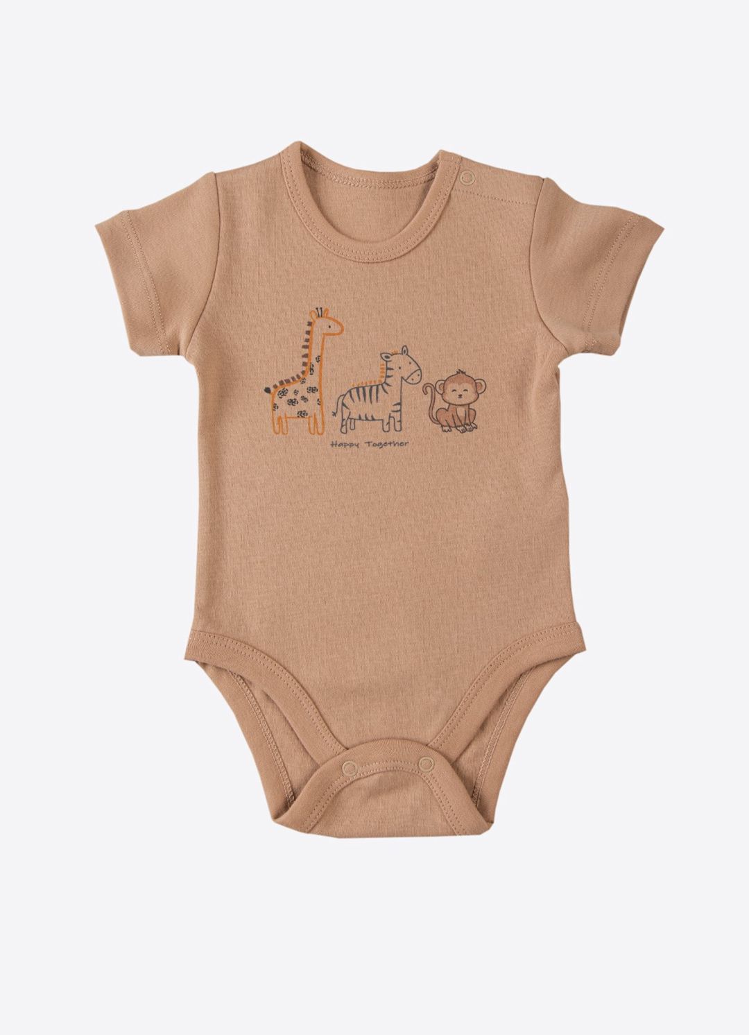 Bodi Kitikate Animal 3lü Kısakol, pambıq, ölçü 6-9 ay — Mallar, Bakı (2)