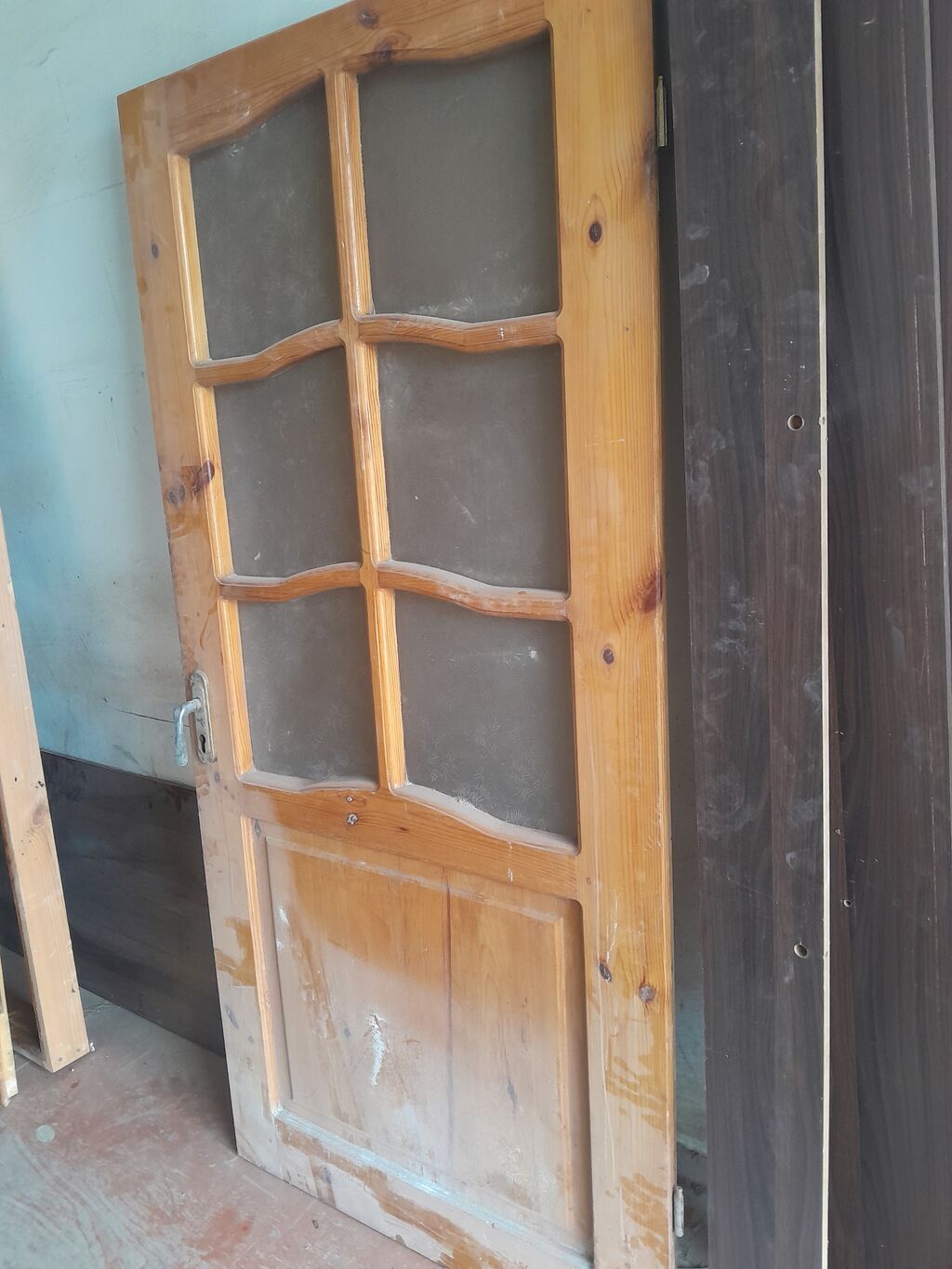 Yataq otağı üçün İşlənmiş Otaq qapısı Çərçivə ilə, Zəmanətsiz, Ödənişli quraşdırma, Ünvandan götürmə — Pəncərələr, qapılar, balkonlar, Bakı (3)