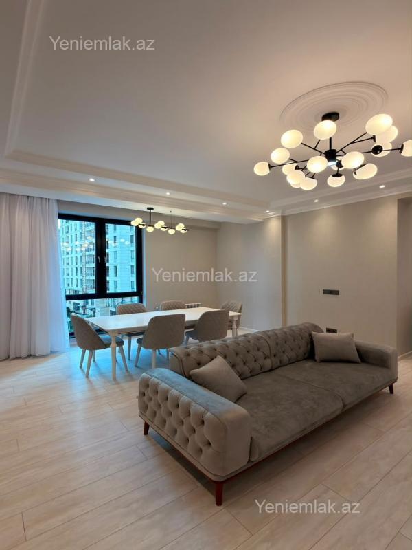 Kirayə 3 otaqlı Bina evi menzil (Yeni tikili), 147 m², Nərimanov rayonu — Mənzil, Bakı (3)