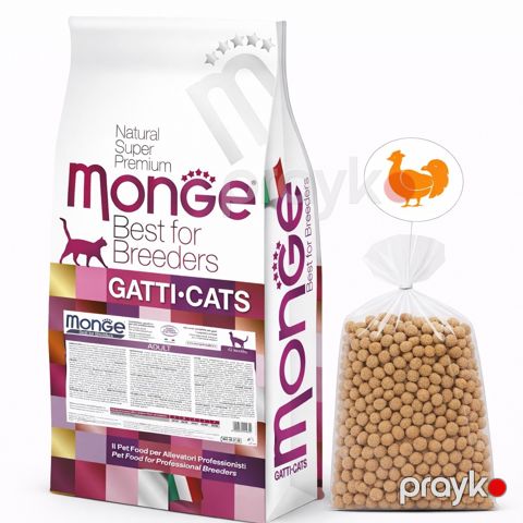 Quru yem Monge Best for Breeders pişiklər üçün toyuq ilə 1 kq çəki ilə — Bakı