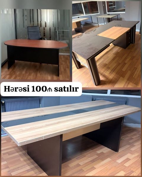 Ofis masaları hərəsi 100₼ satılır Gənclik 4321 zeyno — Bakı