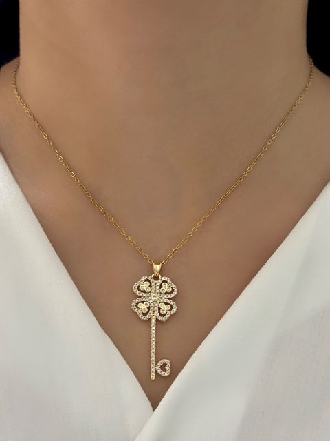 Kulonlu zəncir Stainless Steel 2150000014786_X101477, qızılı — Bakı