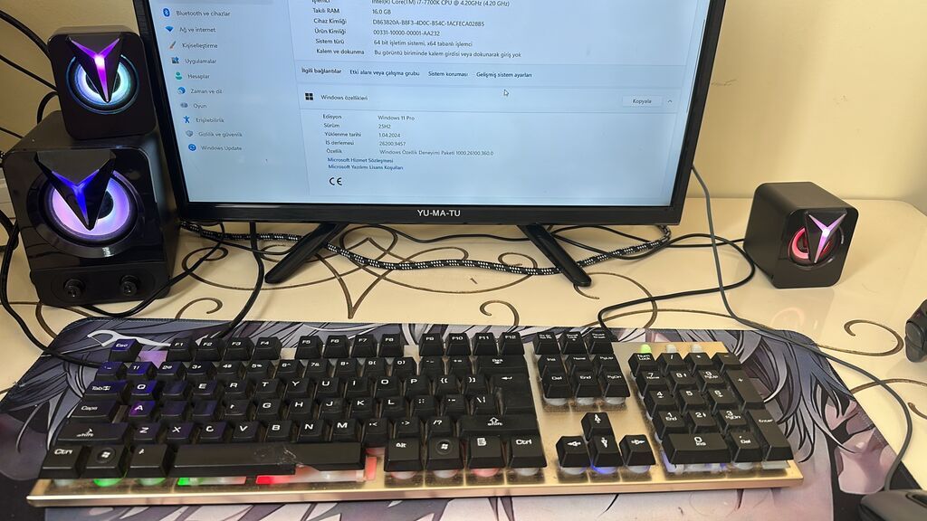 Gaming/ofis masaüstü kompüter – hazır sistem Texniki göstəricilər — Masaüstü kompüterlər, Naxçıvan (3)