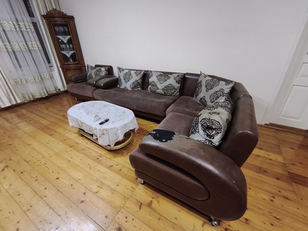 Divan və kreslo desti 2.10 *2.80 ölçü künc divan 105 ölçü kreslo — Divanlər, Bakı (3)