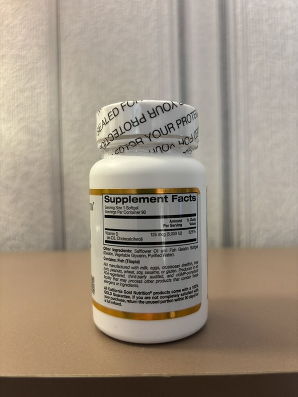 Məhsul: California Gold Nutrition Vitamin D3 - Dozaj: 125 mcg (5,000 — Vitaminlər və qida əlavələri, Bakı (2)