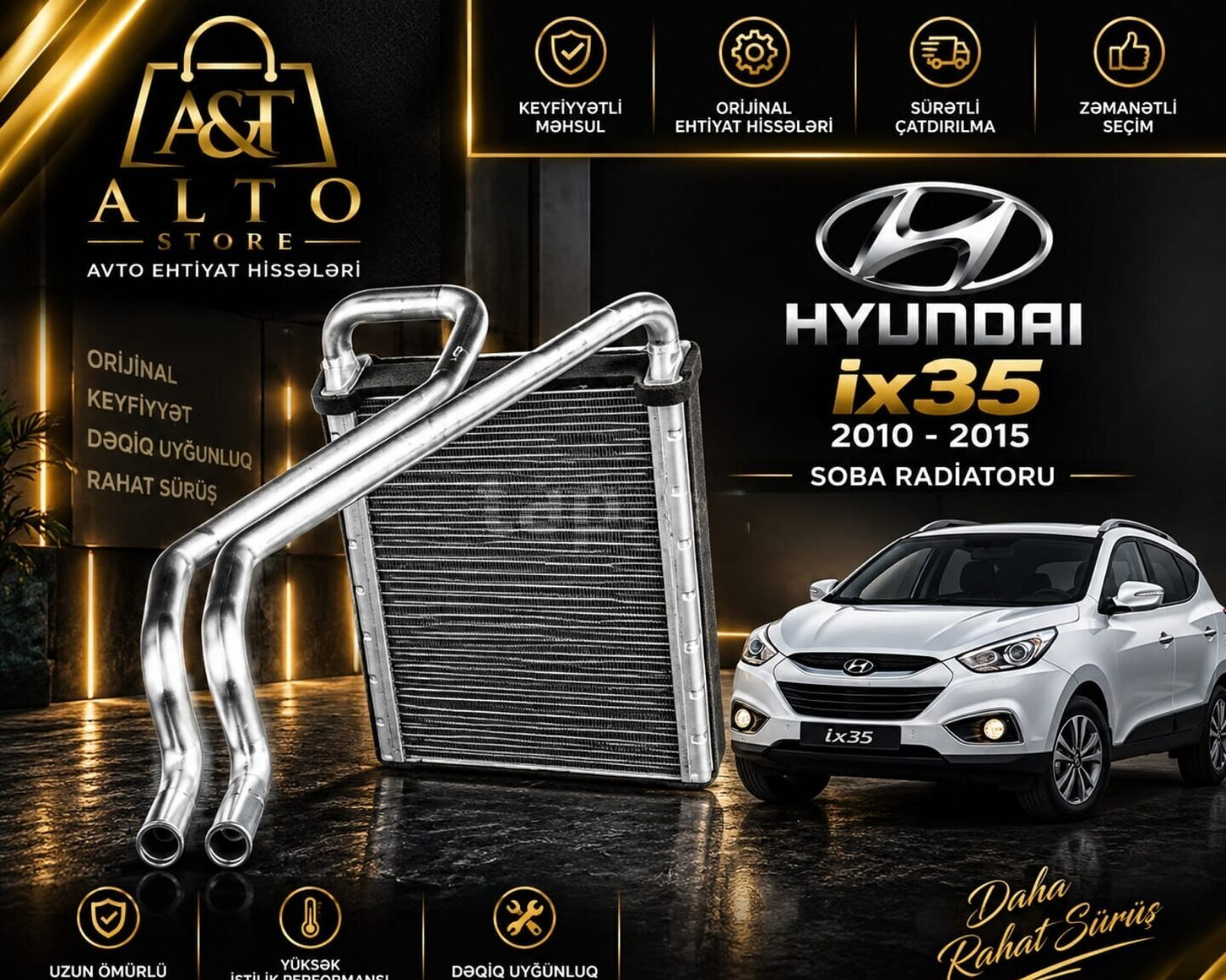 Sobalar radiatoru Hyundai ix35 2010–2015 — Bakı