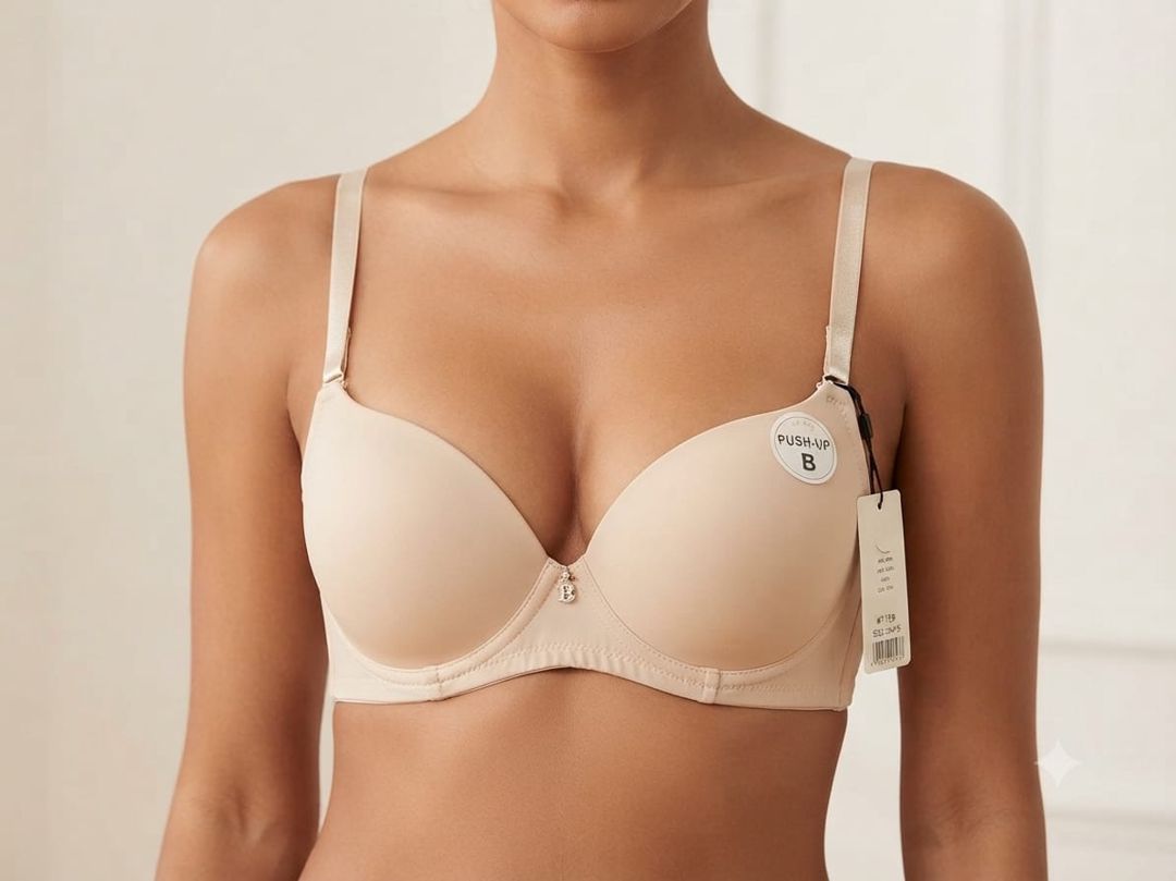 Qadınlar üçün push-up büsthalter 41078461, bej, elastan, ölçü 85B — Mallar, Bakı (2)