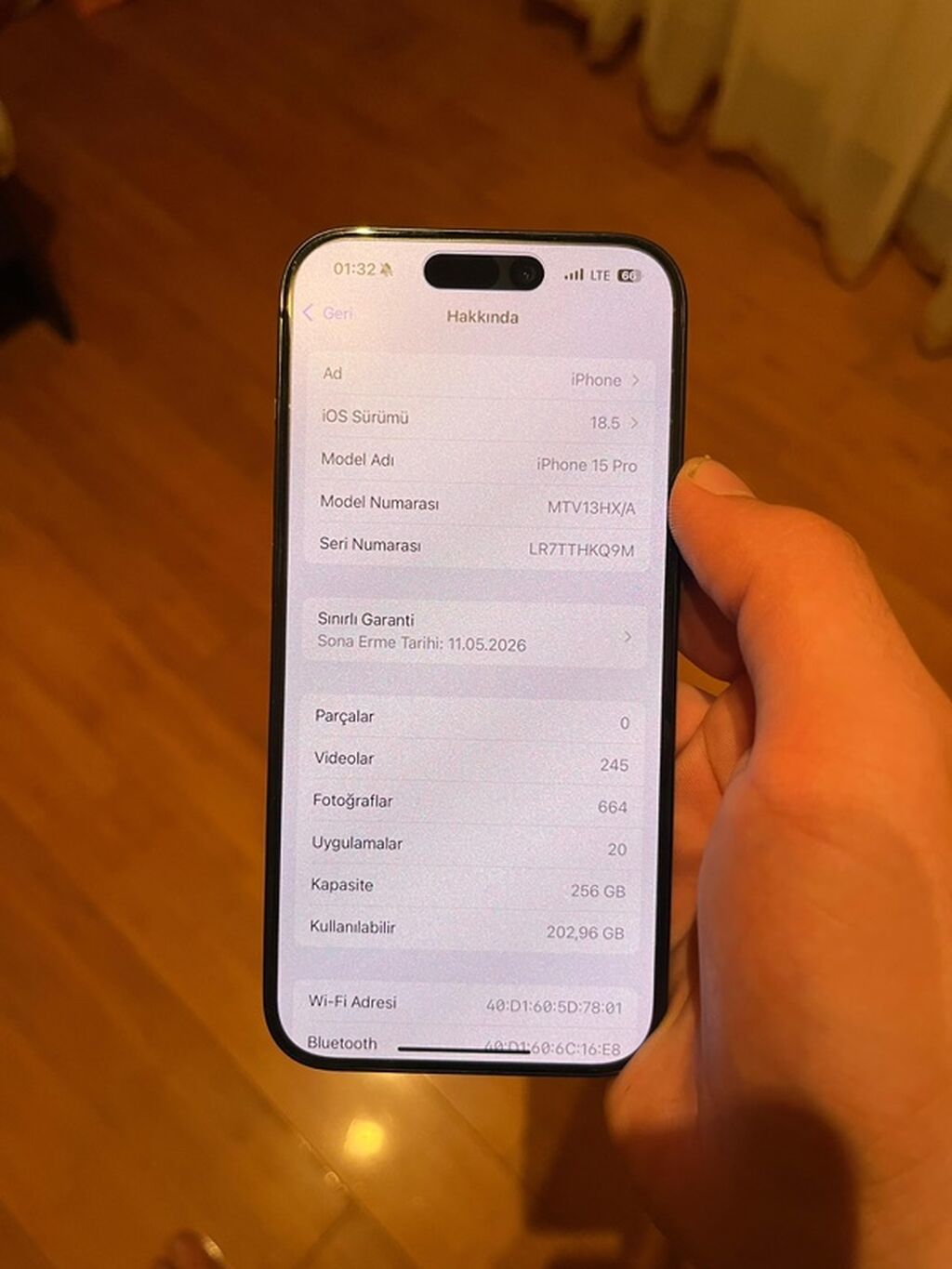 IPhone 15 Pro, 256 GB, Black Titanium, Face ID — Apple iPhone, Bakı (7)