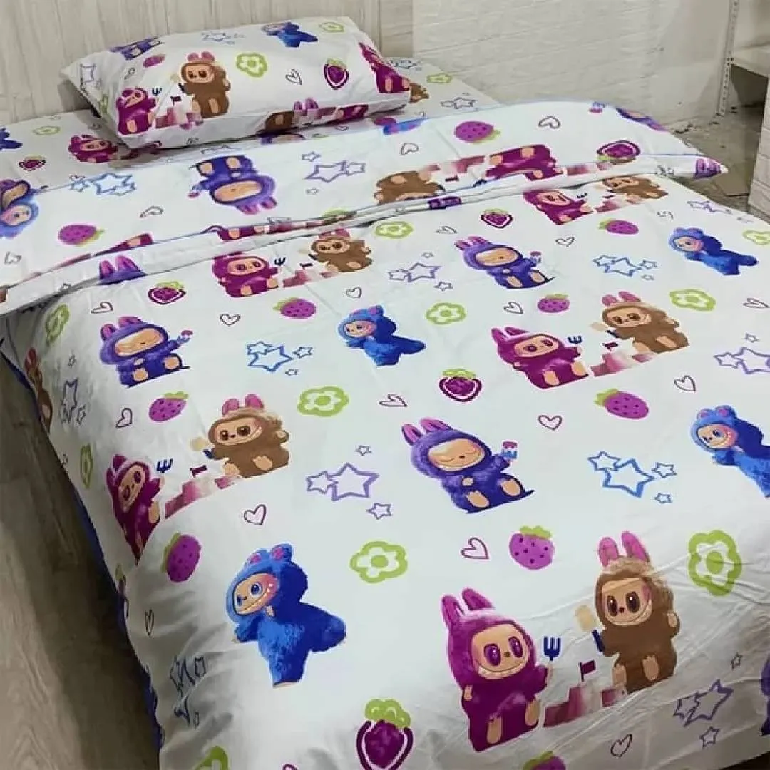 Uşaq yataq dəsti Mollis Labubu Lavanda, Tək nəfərlik MS0099 (8681137012795) — Bakı