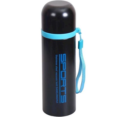 Termos, metal, qara/mavi, 500 ml — Bakı