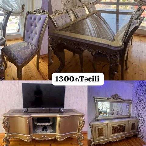 Endirim olundu Qonaq dəsti satılır 1300₼. İdeal vəziyyətdə. Baha — Bakı