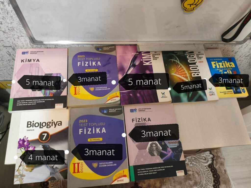 Dərslik və test topluları satılır: - Kimya – Dövlət İmtahan Mərkəzi — Kitablar, Bakı