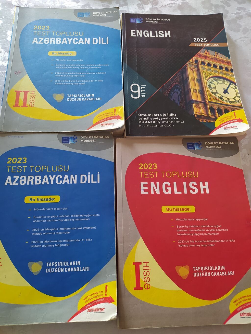 Riyaziyyat Testlər 11-ci sinif, DİM, 1-ci hissə, 2023 il — Kitablar, Bakı (2)