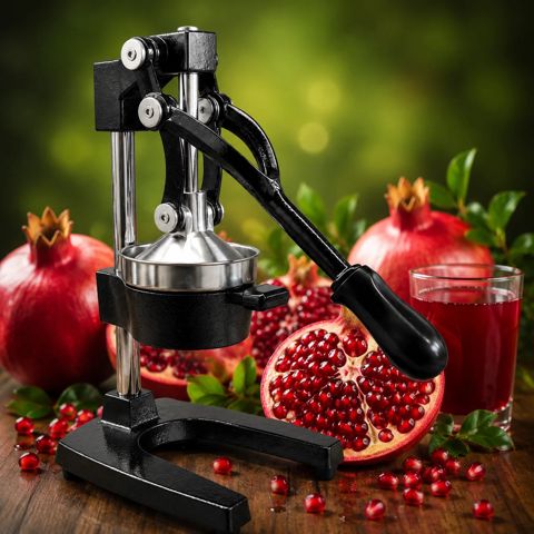 Əl şirəçəkən Vortex, Nar Sıxan Manual Meyvə Pressi Limon / Nar / Portağal Sıxıcı balaca, meyvə üçün, nar üçün, sitrus üçün, paslanmayan polad — Bakı