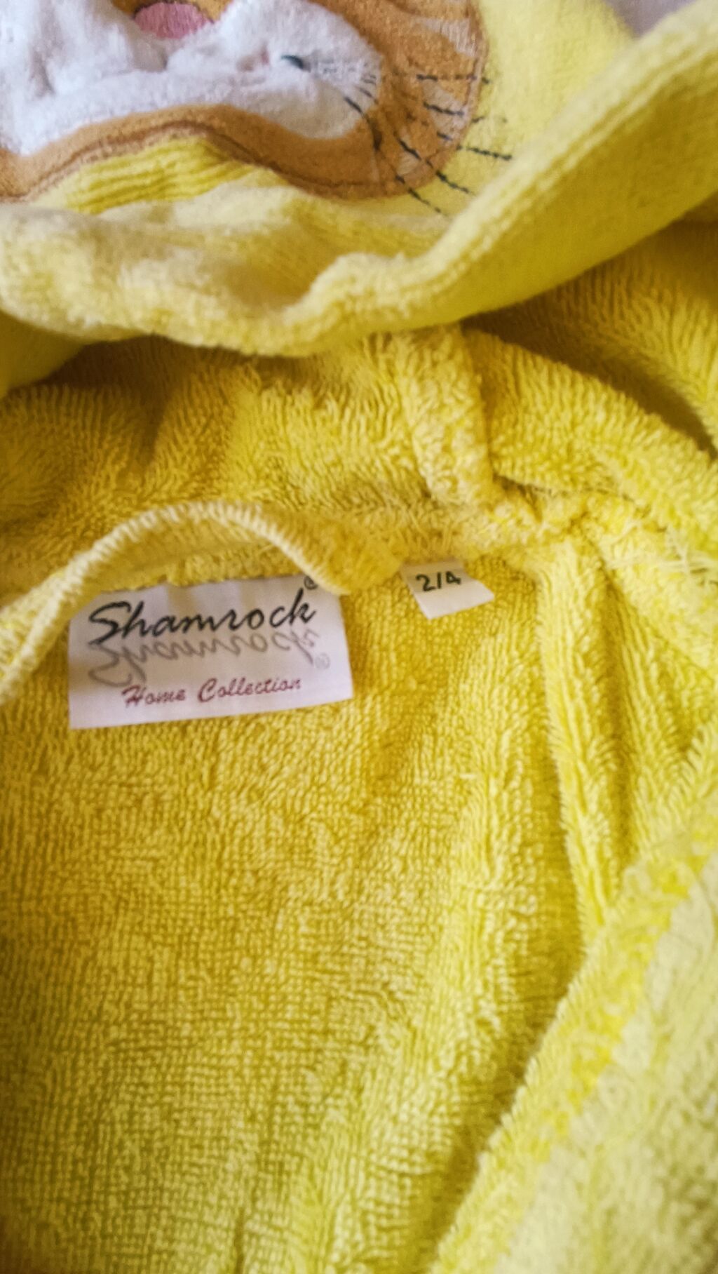 Uşaq xalatı – Shamrock Home Collection - Rəng: parlaq sarı - Ölçü: 2/4 — Uşaq geyimi, Bakı (2)