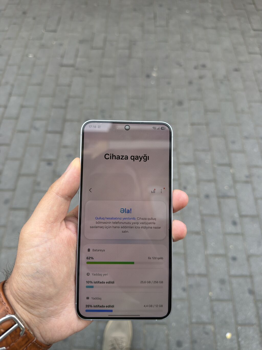 Samsung Galaxy S25 Plus, 256 GB, rəng - Göy, Zəmanət, Barmaq izi, Sənədlərlə — Samsung, Bakı (6)