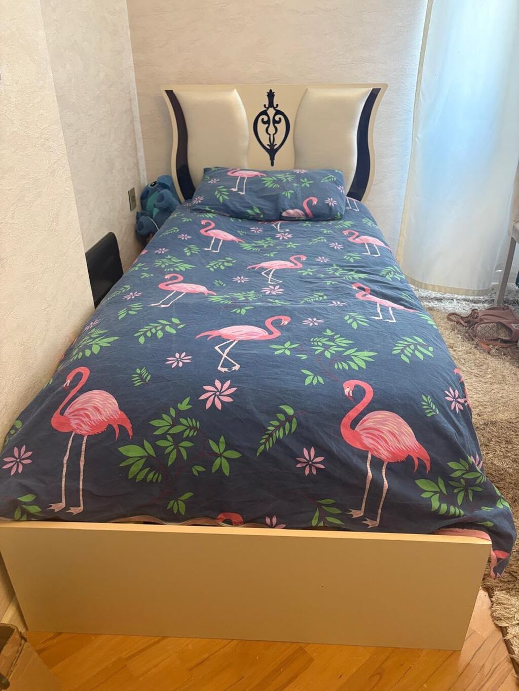 Bazalı çarpayı satılır 150₼. Matrası var.Ünvan — Mebel, Bakı