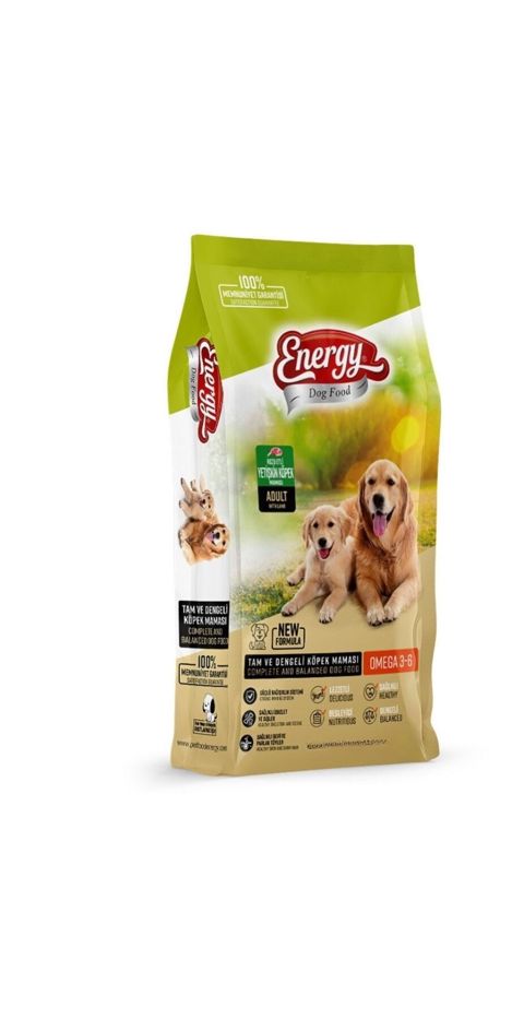 Quru yem Energy Dog Food Rich İn Lamb, yetkin itlər üçün, quzu əti ilə, 1 kq — Bakı
