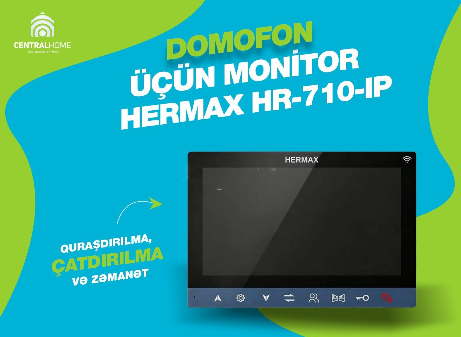 IP video domofon Hermax HR-715-IP — Bakı