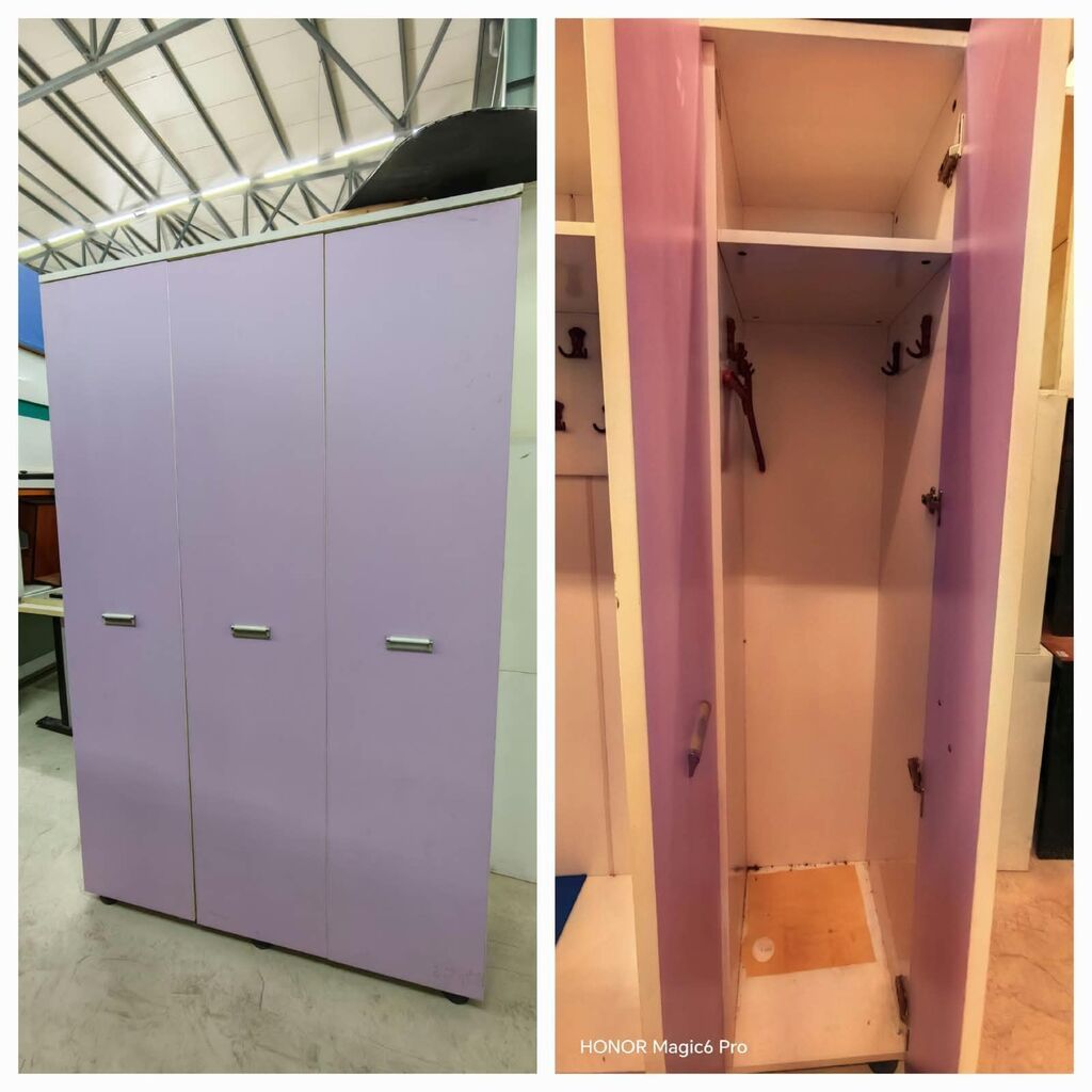 Üç qapili dolab satilir 130azn.Unvan Razin²Unvana catdirilma pulsuz — Mebel, Bakı
