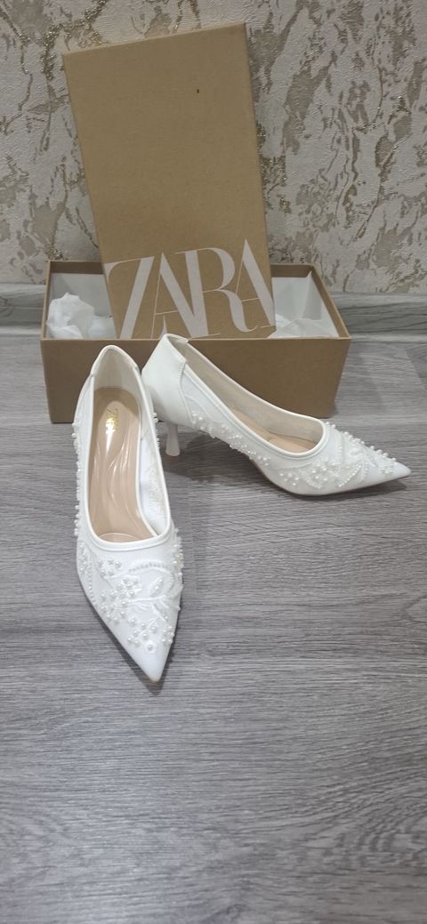 Tuflilər, Zara, Ölçü: 37, rəng - Ağ, Yeni — Xırdalan