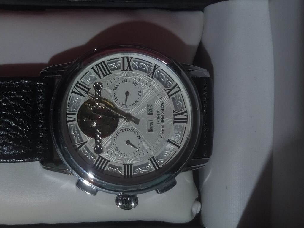 Patek Phılıppe Geneve mexaniki Endirim var - Korpus: parlaq gümüş — Qol saatları, Bakı (2)
