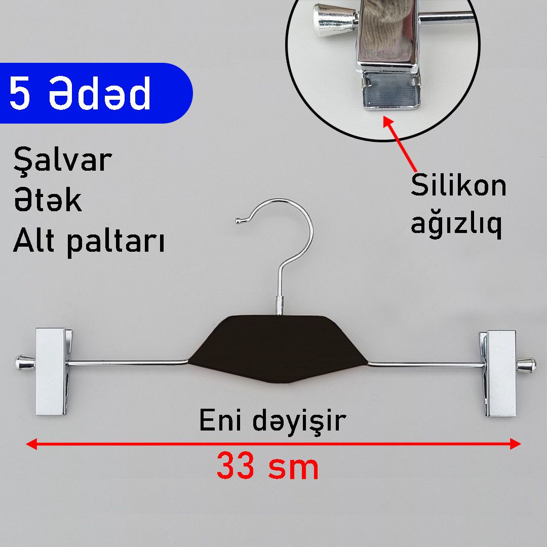Asılqan dəsti FenEx, qara, 5 əd, 33 sm — Mallar, Bakı
