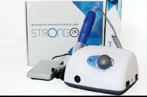 Strong 210 mikromotor dəsti Xüsusiyyətlər: - İdarəetmə bloku və əl — Digah