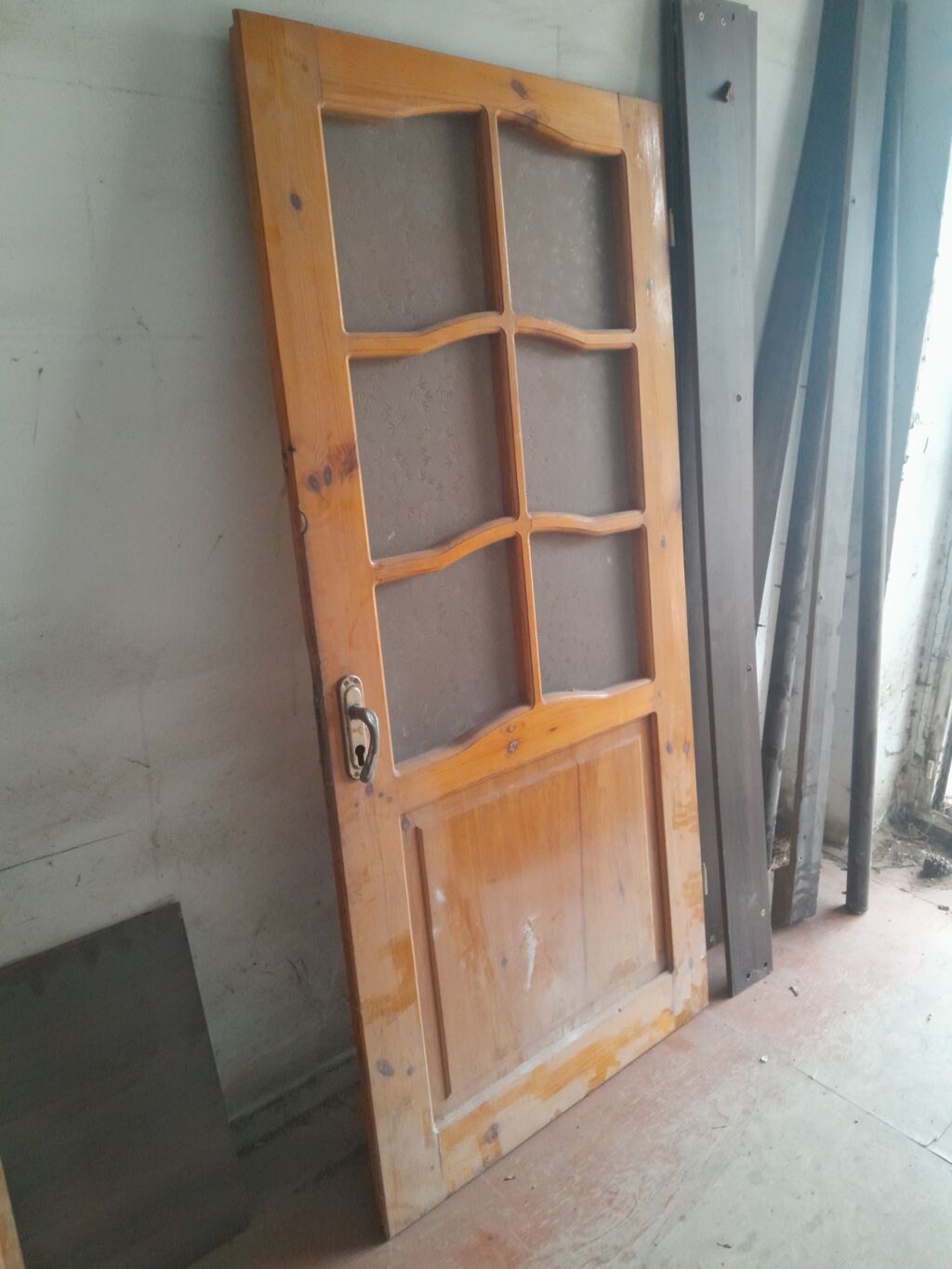 Yataq otağı üçün İşlənmiş Otaq qapısı Çərçivə ilə, Zəmanətsiz, Ödənişli quraşdırma, Ünvandan götürmə — Pəncərələr, qapılar, balkonlar, Bakı (4)