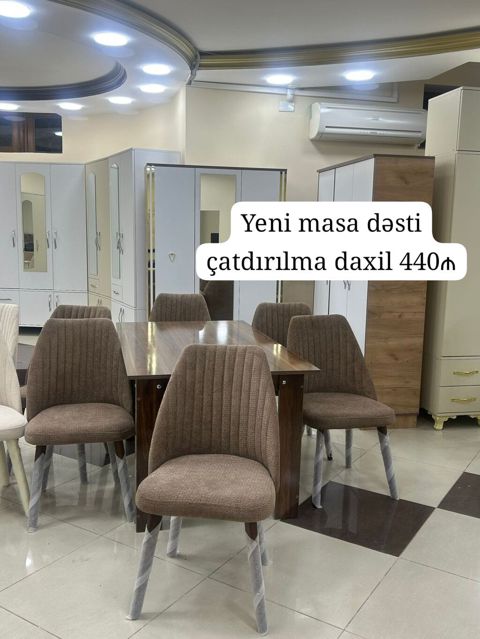 Yeni Masa dəsti satılır çatdırılma daxil 440₼. Ünvan — Bakı