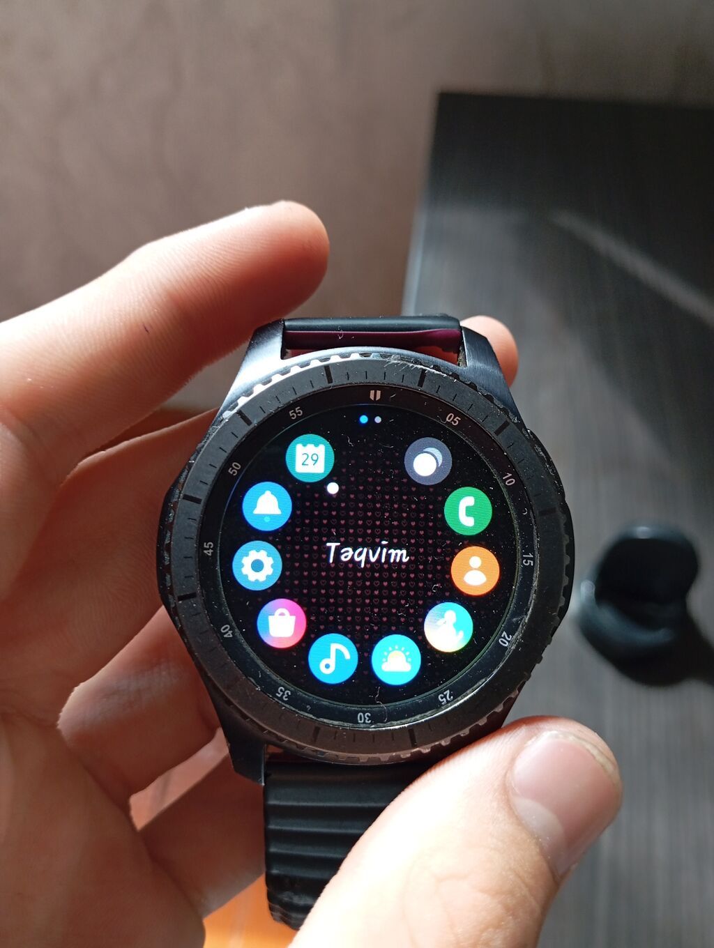 Samsung Gear S3 Frontier ağıllı saat + maqnitli şarj dok-u — Ağıllı saatlar, Bakı (3)