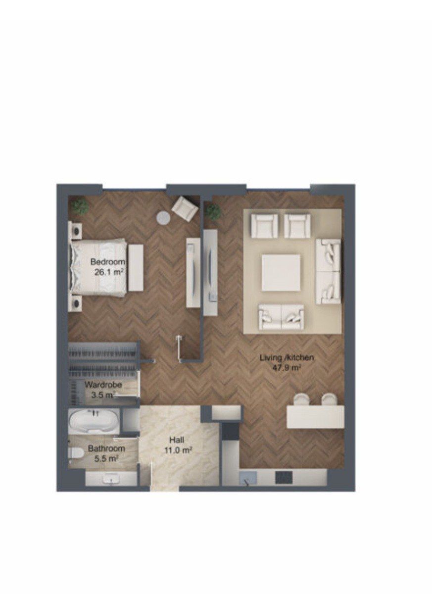 Satılır 2 otaqlı yeni tikili 109.1 m² — Mənzil, Bakı (4)