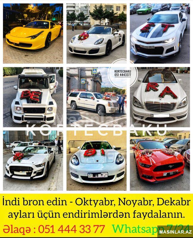 Mercedes g63, s class, Bentley, Mustang — Minik avtomobili icarəsi, Bakı (3)