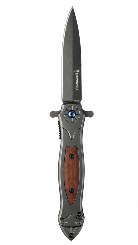 Qatlanan bıçaq Browning FA32, paslanmayan polad/metal/taxta, 22 sm, qəhvəyi/boz — Bakı