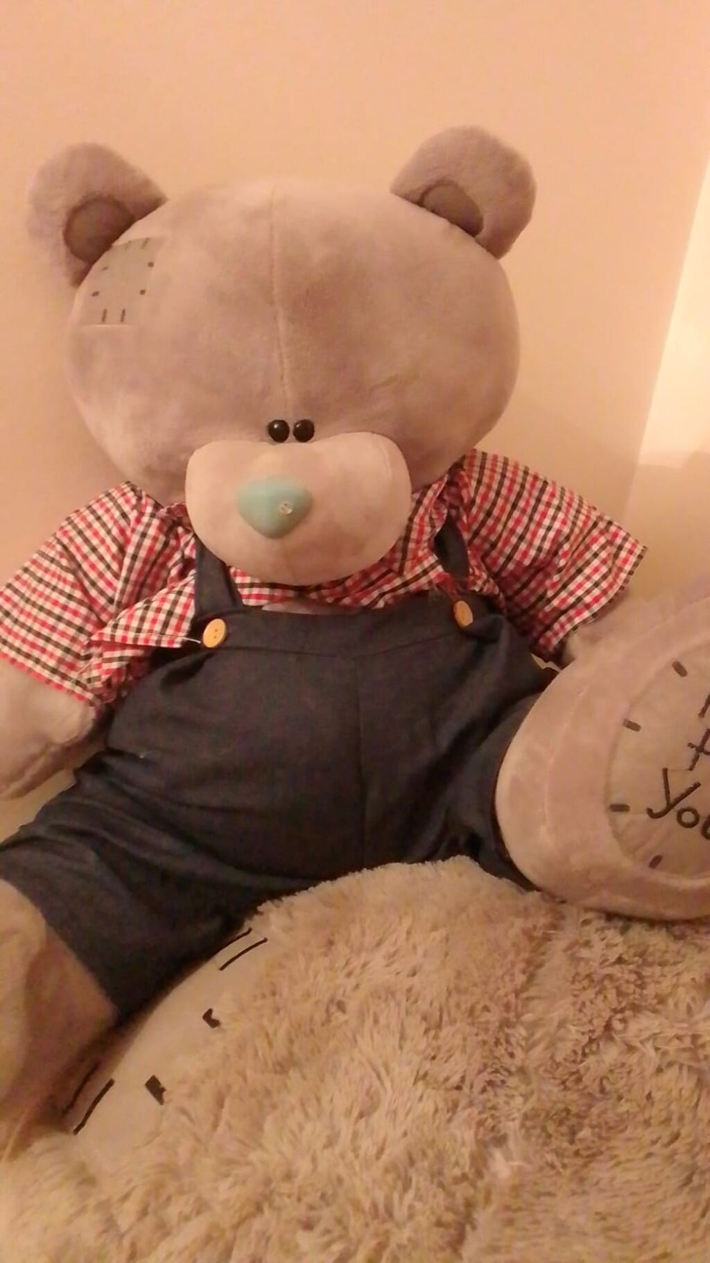 Nəhəng ölçülü “teddy bear” yumşaq oyuncaqlar dəsti - Rəng: boz xəz — Yumşaq oyuncaqlar, Qobu (3)
