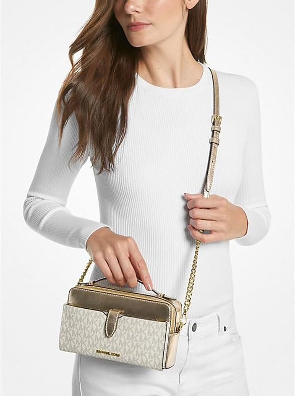 Michael Kors Jet Set Charm crossbody/mini bag - Rəng və material — Çantalar, çamadanlar, cüzdanlar, Bakı (3)