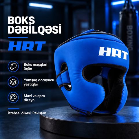 Boks dəbilqəsi Hard Touch, L, göy — Bakı