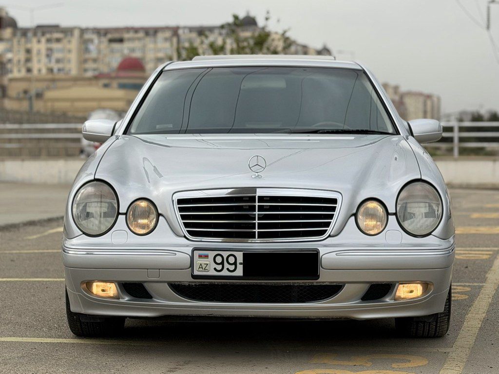 Mercedes E 320, 3.2 L, 2000 il, 177 000 km — Avtomobillər, Bakı (3)
