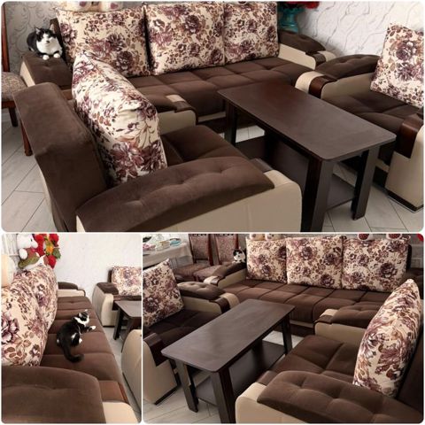 Açılan+ bazalı divan. 280 azn.Unvan xirdalan.Kreslolarda bazalidir — Digah