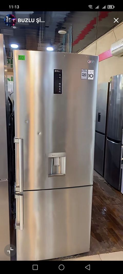 LG inox rəngli No Frost soyuducu - Brend: LG - İnverter Linear — Digah