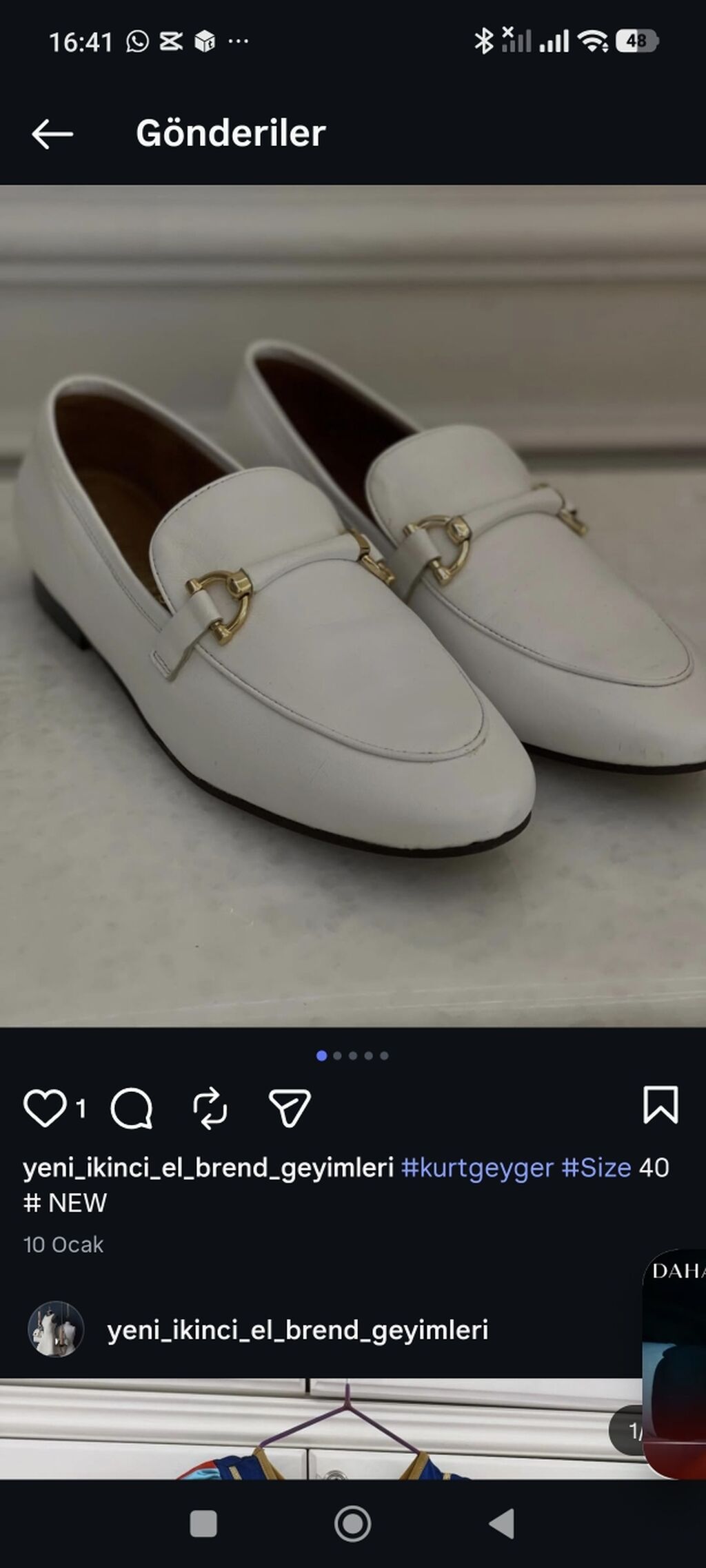 Kurt Geiger London qadın loaferləri - Rəng: ağ - Model: klassik — Mokasin, Bakı (3)