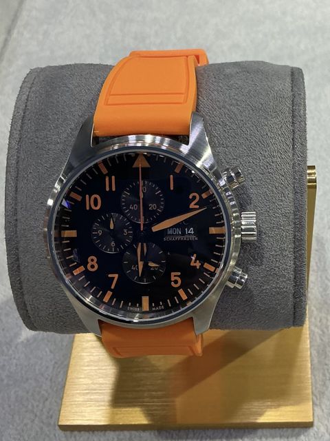 Kişilər üçün qol saatı No Brand 5803 Black/Orange — Bakı
