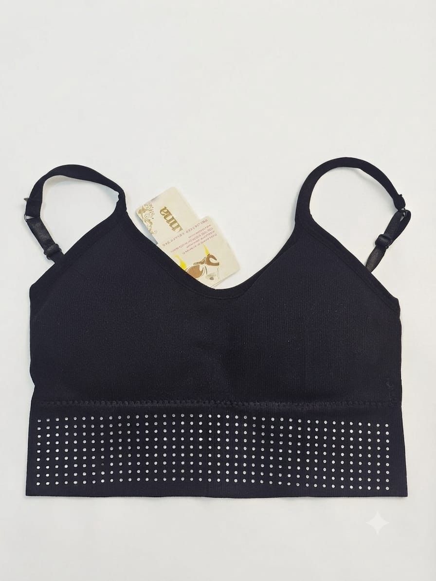 Krop-top, qara, poliester,/elastan, ölçü One size — Mallar, Bakı (2)
