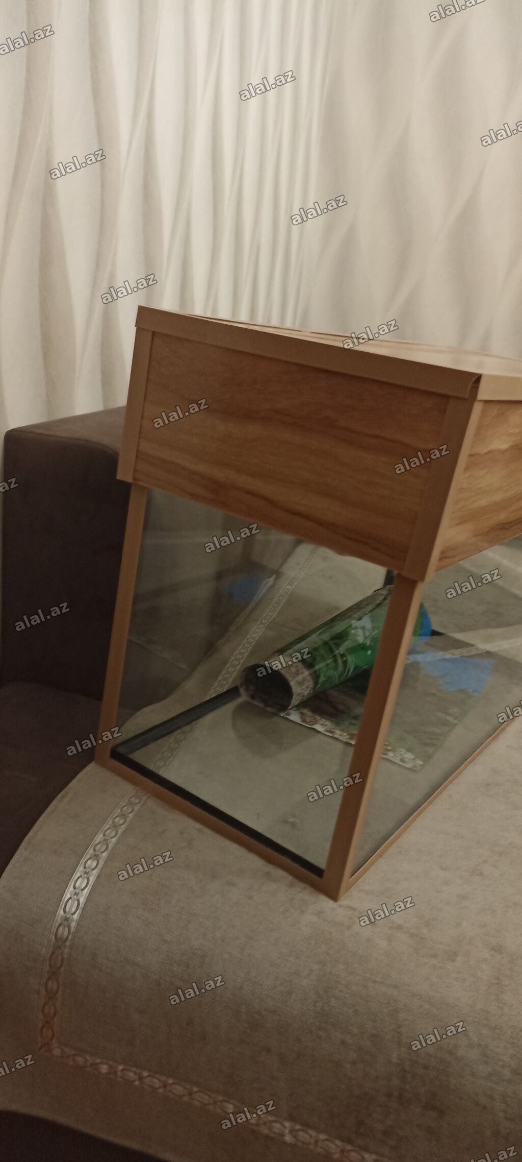 Dördbucaq akvarium, Boş, 80 l — Mallar, Bakı (2)