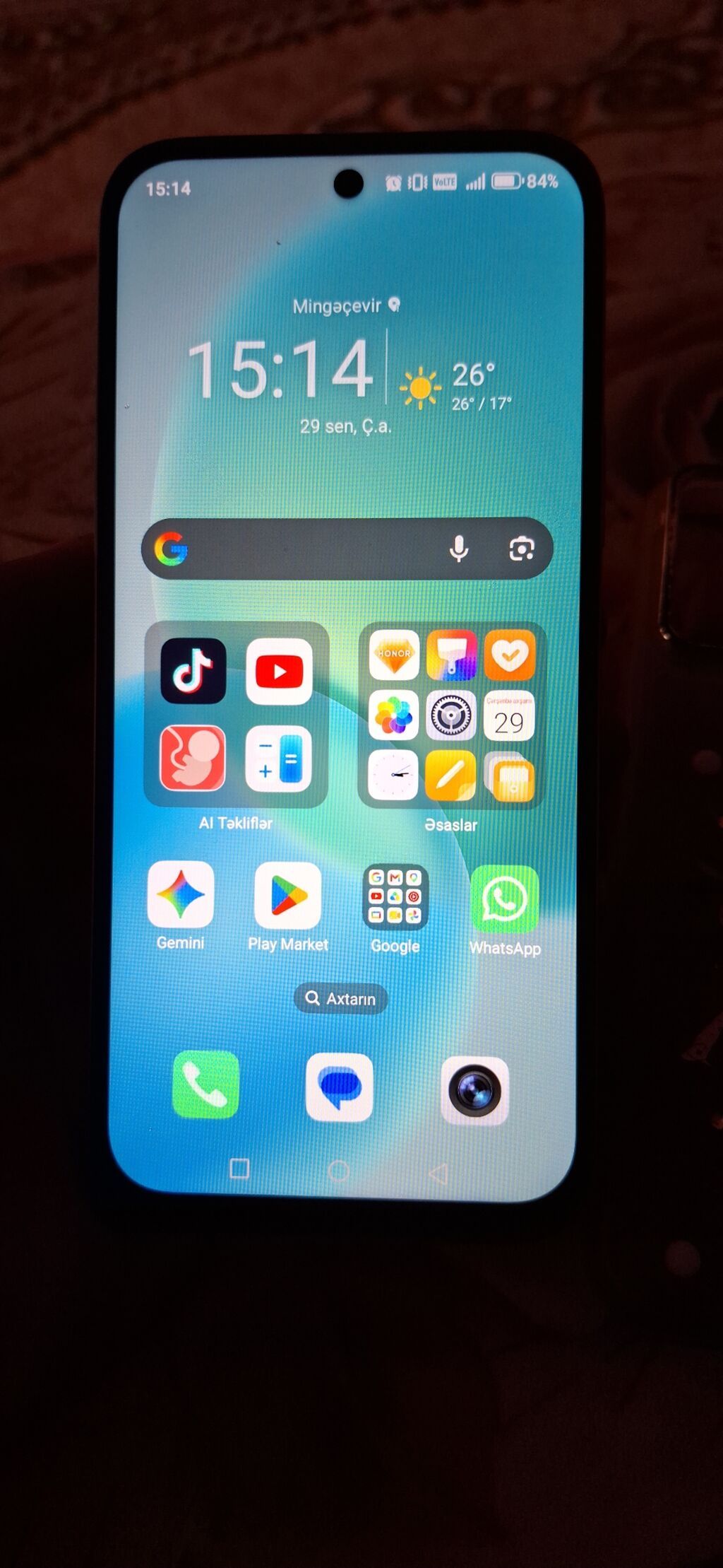Honor X6c, 128 GB, rəng - Mavi, Barmaq izi, Simsiz şarj, İki sim kartlı — Honor, Yevlax (4)