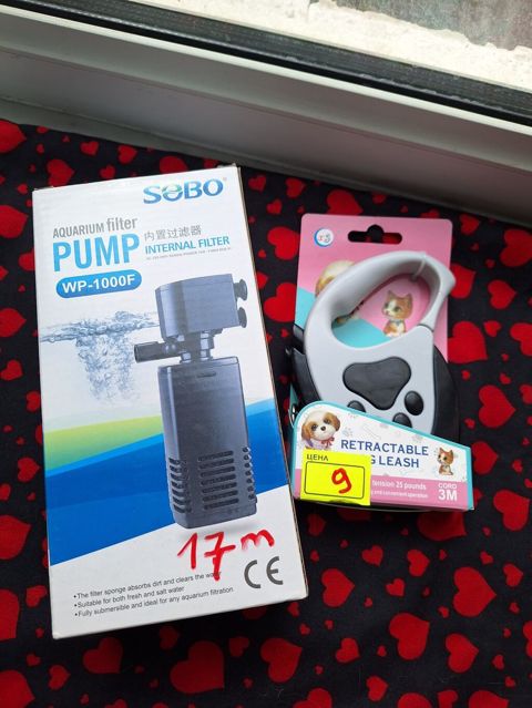 Məhsullar: 1) Sobo Aquarium Filter Pump WP-1000F – daxili akvarium — Bakı