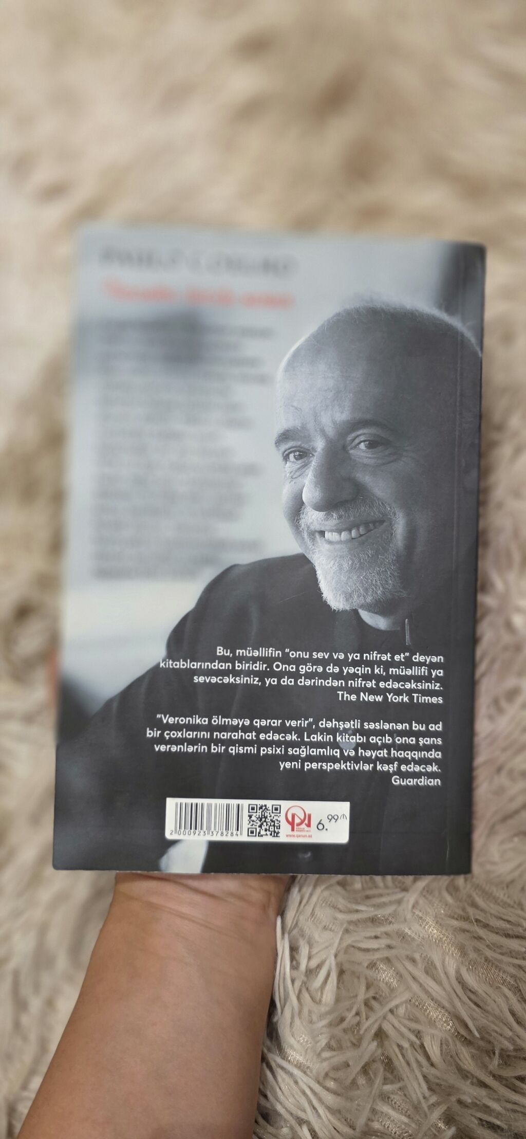 Məhsul: Kitab – “Veronika ölməyə qərar verir” Müəllif: Paulo Koelho — Kitablar, Bakı (2)