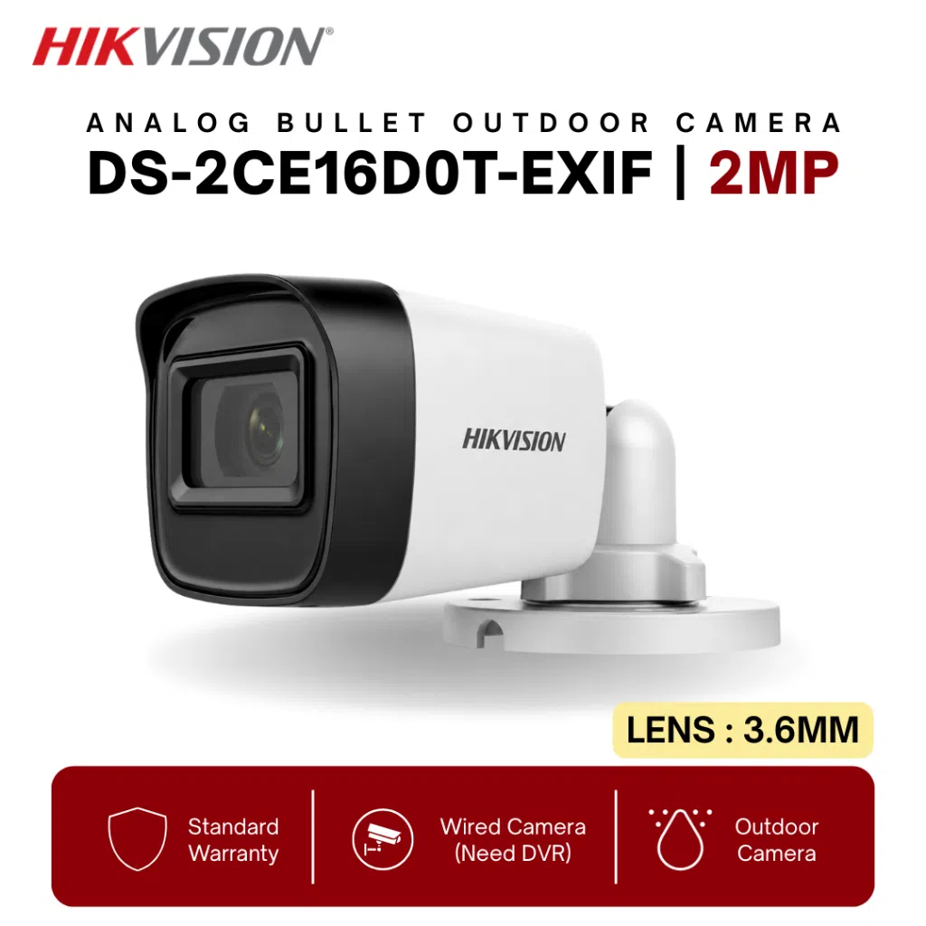 Müşahidə kamerası Hikvision DS-2CE16D0T-EXIF 3.6mm — Mallar, Bakı (4)