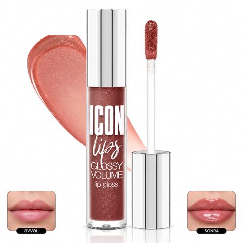 Dodaq üçün parıldadıcı Luxvisage Icon Lips Glossy Volume N506 Caramel Beige 3.5 q — Bakı