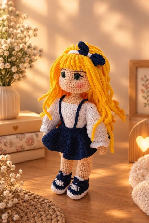 Əl işi amigurumi kukla - Material: yüksək keyfiyyətli ip akril — Bakı